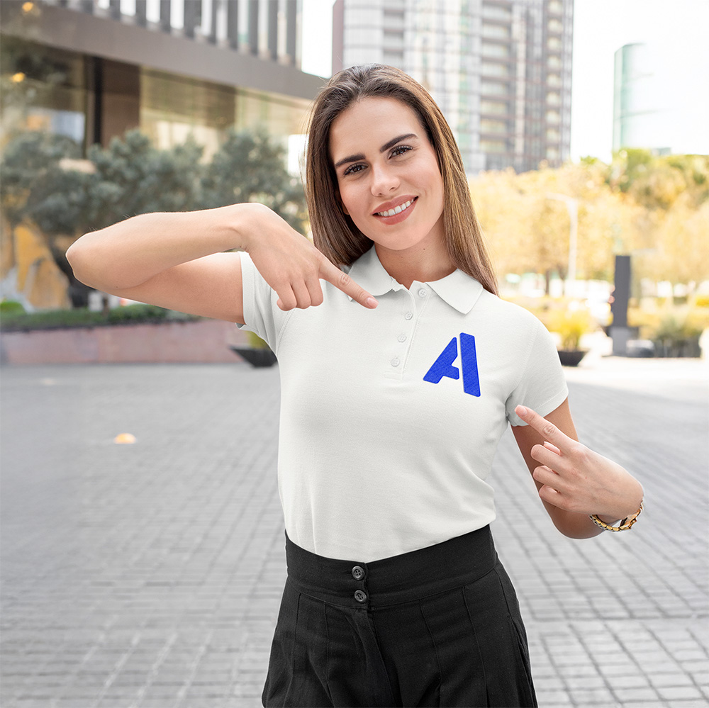 AIFS Polo Shirt - Off White - A Logo