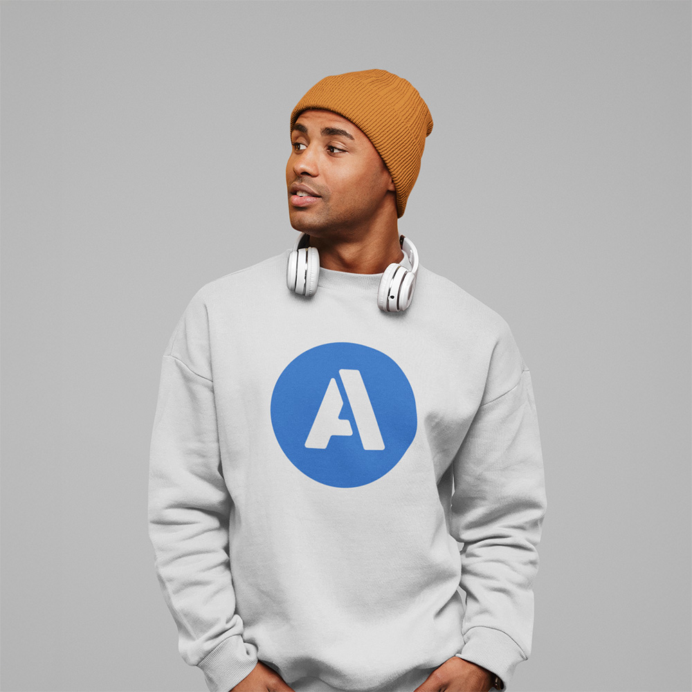 AIFS Sweatshirt – Grau mit blauem Logo