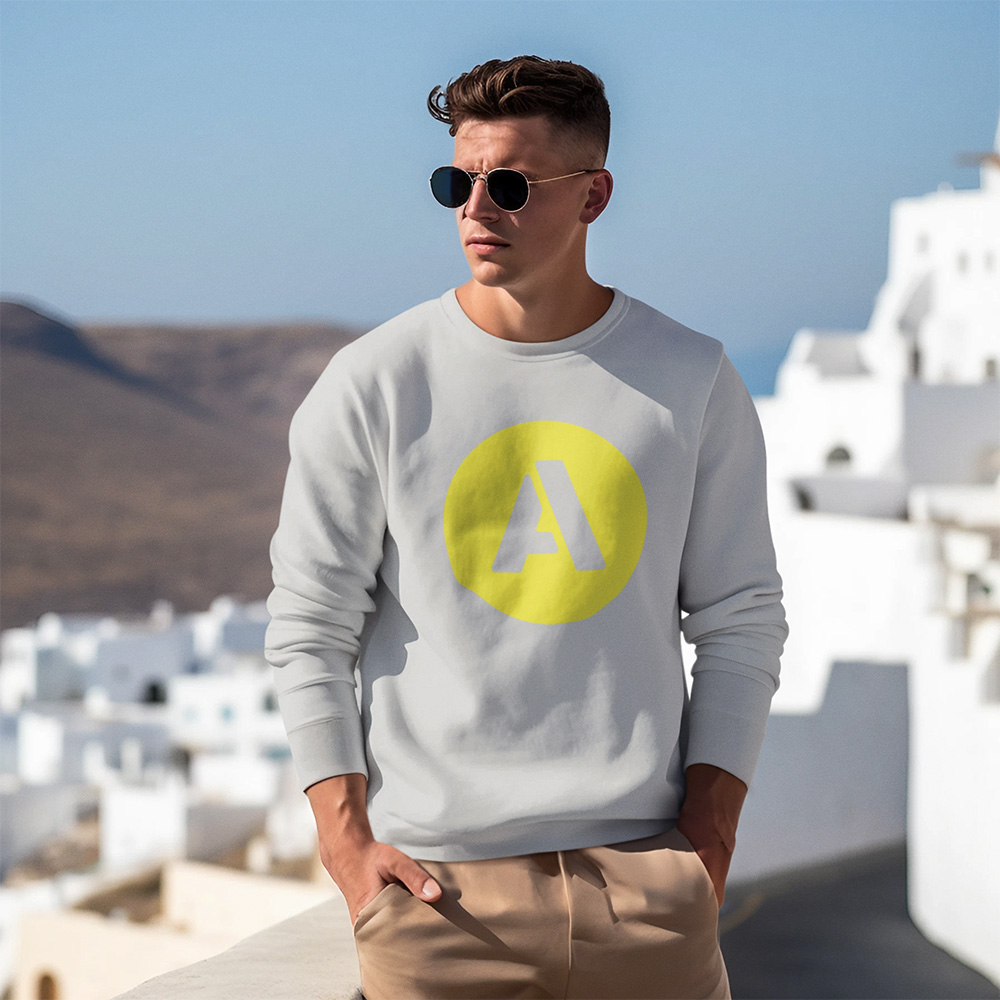 AIFS Sweatshirt – Grau mit gelbem Logo